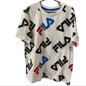 Boys’ FILA White Crew Neck Shirt - XL 18/20